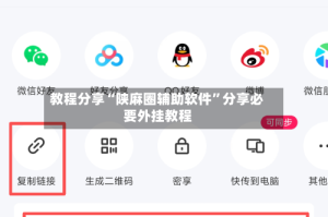 教程分享“陕麻圈辅助软件”分享必要外挂教程