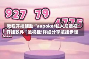 教程开挂辅助“aapoker私人局透视开挂软件”透视挂!详细分享装挂步骤