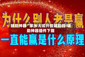 辅助神器“家乡大贰开挂辅助器!辅助神器插件下载