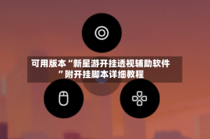 可用版本“新星游开挂透视辅助软件”附开挂脚本详细教程