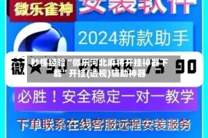 秒懂经验“微乐河北麻将开挂神器下载”开挂(透视)辅助神器