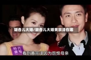 胡杏儿大婚/胡杏儿大婚黄宗泽在哪
