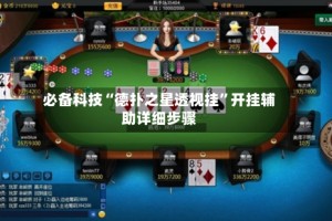必备科技“德扑之星透视挂”开挂辅助详细步骤