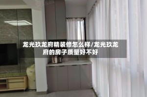 龙光玖龙府精装修怎么样/龙光玖龙府的房子质量好不好