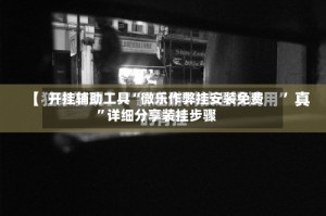 开挂辅助工具“微乐作弊挂安装免费”详细分享装挂步骤