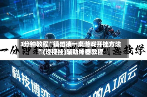 3分钟教程“镇雄凑一桌游戏开挂方法”(透视挂)辅助神器教程