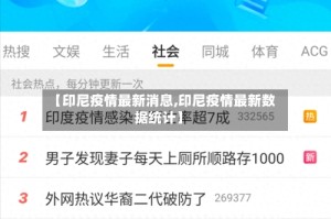 【印尼疫情最新消息,印尼疫情最新数据统计】