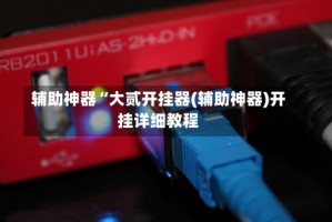 辅助神器“大贰开挂器(辅助神器)开挂详细教程