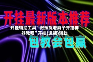 开挂辅助工具“微乐捉老麻子开挂神器教程”开挂(透视)辅助