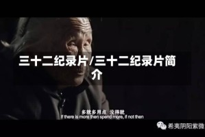 三十二纪录片/三十二纪录片简介