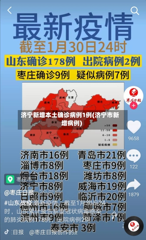 济宁新增本土确诊病例1例(济宁市新增病例)-第1张图片