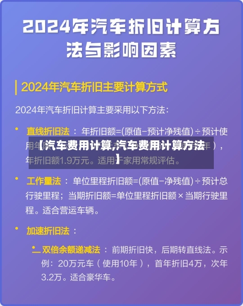 【汽车费用计算,汽车费用计算方法】-第2张图片