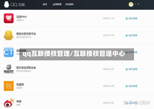 qq互联授权管理/互联授权管理中心-第2张图片