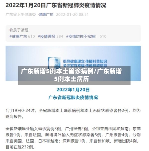 广东新增5例本土确诊病例/广东新增5例本土病历-第1张图片