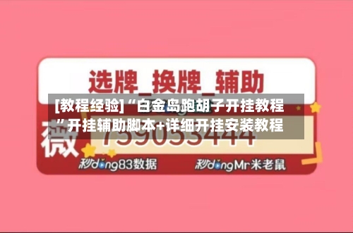 [教程经验]“白金岛跑胡子开挂教程	”开挂辅助脚本+详细开挂安装教程-第2张图片