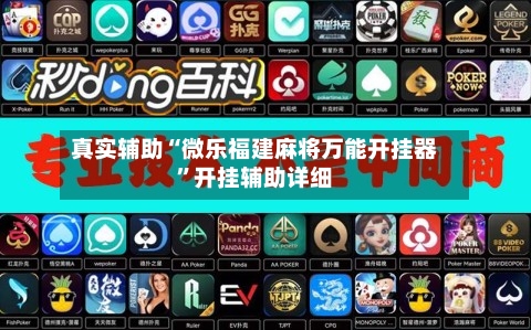 真实辅助“微乐福建麻将万能开挂器”开挂辅助详细-第1张图片