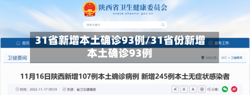 31省新增本土确诊93例/31省份新增本土确诊93例-第3张图片