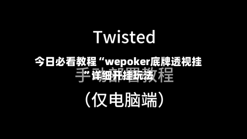 今日必看教程“wepoker底牌透视挂”详细开挂玩法-第2张图片