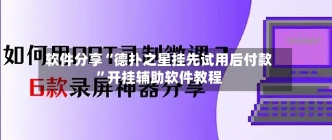 软件分享“德扑之星挂先试用后付款”开挂辅助软件教程-第1张图片