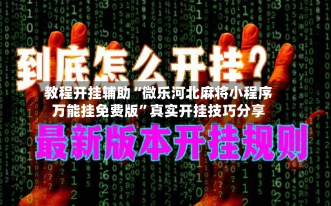 教程开挂辅助“微乐河北麻将小程序万能挂免费版”真实开挂技巧分享-第1张图片