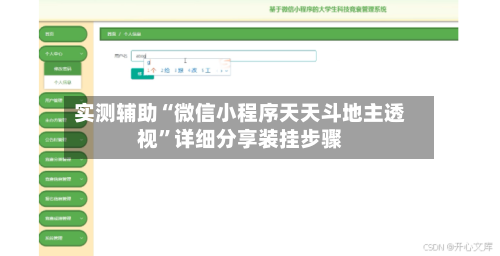 实测辅助“微信小程序天天斗地主透视	”详细分享装挂步骤-第2张图片