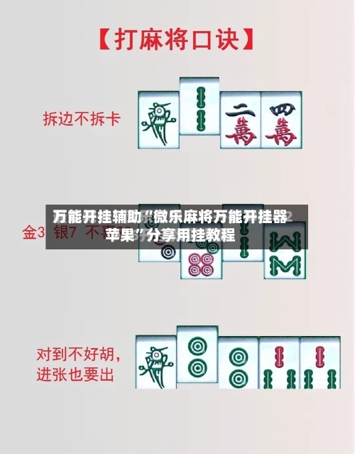 万能开挂辅助“微乐麻将万能开挂器苹果”分享用挂教程-第2张图片
