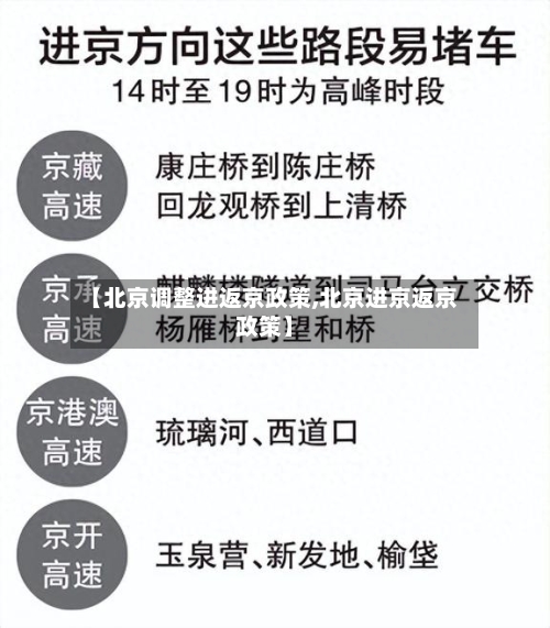 【北京调整进返京政策,北京进京返京政策】-第1张图片