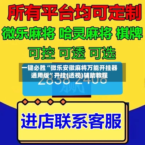 一键必胜“微乐安徽麻将万能开挂器通用版”开挂(透视)辅助教程-第1张图片