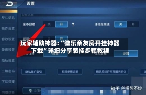 玩家辅助神器:“微乐亲友房开挂神器下载	”详细分享装挂步骤教程-第3张图片
