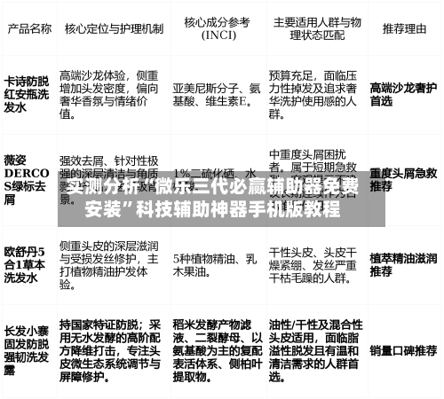 实测分析“微乐三代必赢辅助器免费安装	”科技辅助神器手机版教程-第1张图片