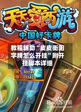 教程辅助“皮皮衡阳字牌怎么开挂”附开挂脚本详细-第1张图片