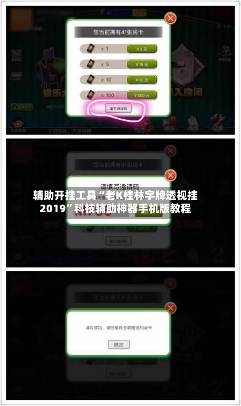 辅助开挂工具“老K桂林字牌透视挂2019”科技辅助神器手机版教程-第3张图片