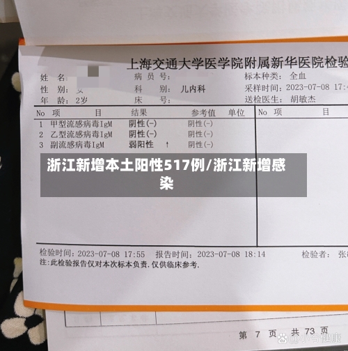 浙江新增本土阳性517例/浙江新增感染-第1张图片