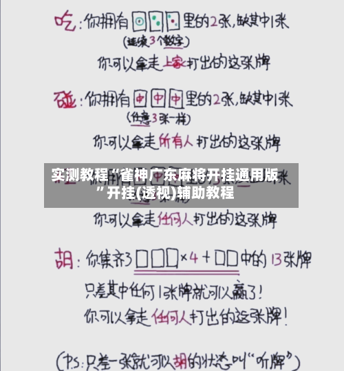 实测教程“雀神广东麻将开挂通用版	”开挂(透视)辅助教程-第2张图片