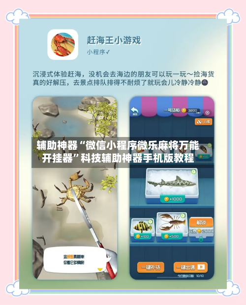 辅助神器“微信小程序微乐麻将万能开挂器”科技辅助神器手机版教程-第3张图片