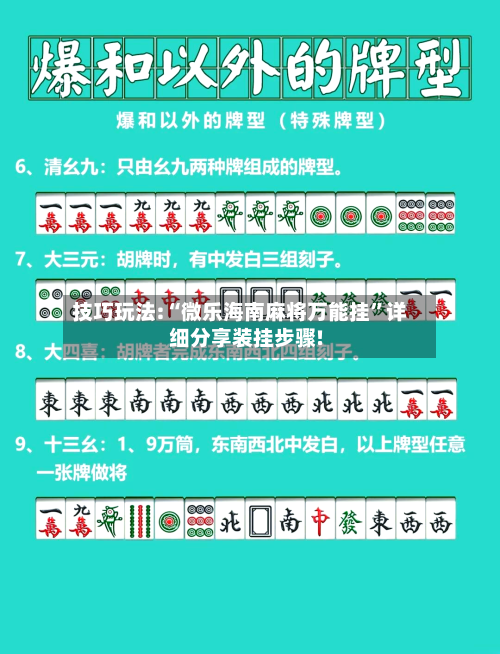 技巧玩法:“微乐海南麻将万能挂	”详细分享装挂步骤!-第3张图片