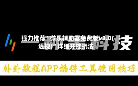 强力推荐“微乐辅助器免费版v3.0(透视)	”详细开挂玩法-第1张图片