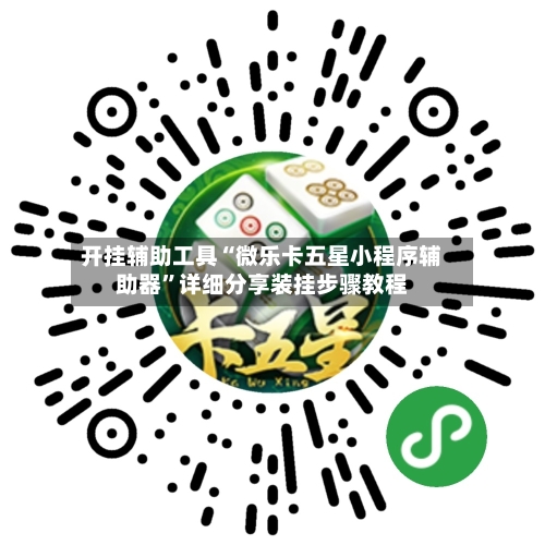 开挂辅助工具“微乐卡五星小程序辅助器”详细分享装挂步骤教程-第3张图片