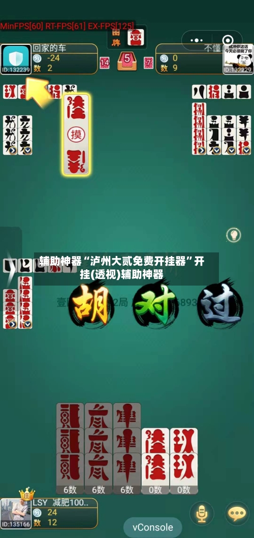 辅助神器“泸州大贰免费开挂器”开挂(透视)辅助神器-第1张图片