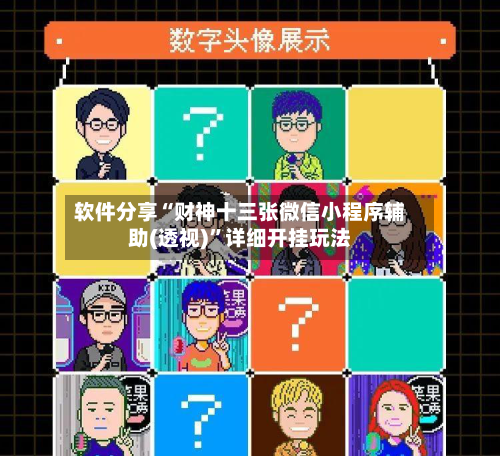 软件分享“财神十三张微信小程序辅助(透视)”详细开挂玩法-第2张图片