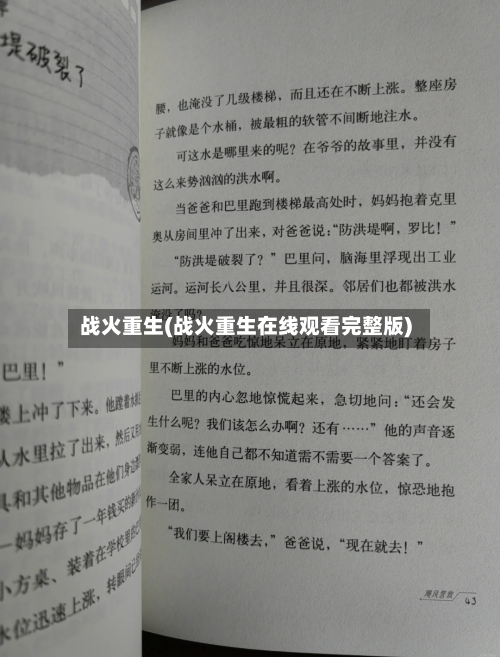战火重生(战火重生在线观看完整版)-第1张图片