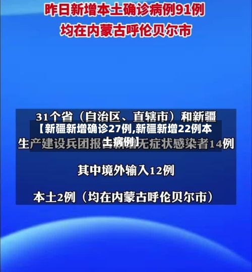 【新疆新增确诊27例,新疆新增22例本土病例】-第1张图片