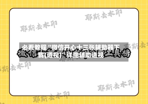 必看教程“微信开心十三张辅助器下载(透视)	”详细辅助透视-第2张图片