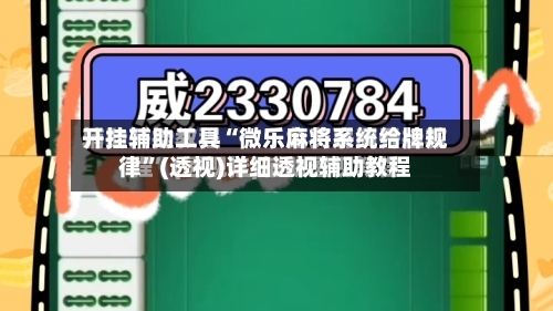 开挂辅助工具“微乐麻将系统给牌规律”(透视)详细透视辅助教程-第3张图片