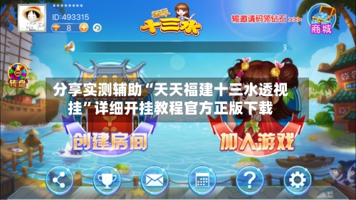 分享实测辅助“天天福建十三水透视挂”详细开挂教程官方正版下载-第1张图片