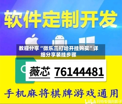 教程分享“微乐三打哈开挂购买	”详细分享装挂步骤-第1张图片