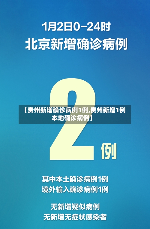 【贵州新增确诊病例1例,贵州新增1例本地确诊病例】-第1张图片