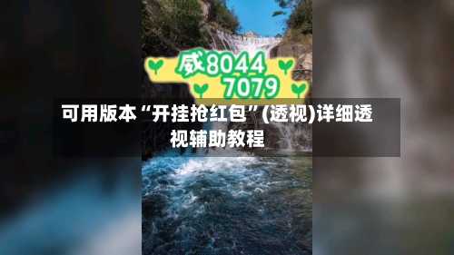 可用版本“开挂抢红包	”(透视)详细透视辅助教程-第3张图片