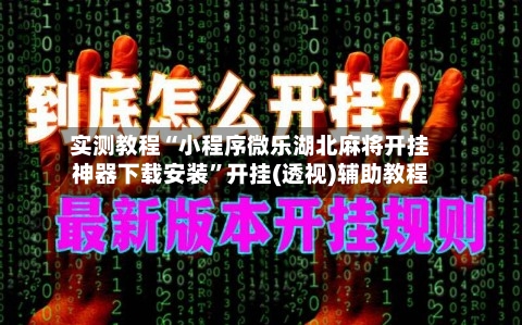 实测教程“小程序微乐湖北麻将开挂神器下载安装”开挂(透视)辅助教程-第1张图片