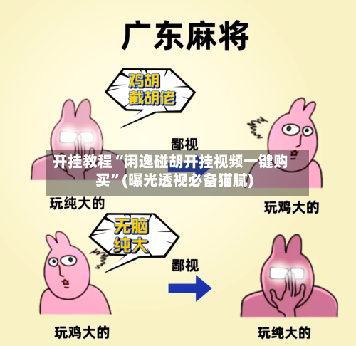 开挂教程“闲逸碰胡开挂视频一键购买”(曝光透视必备猫腻)-第1张图片